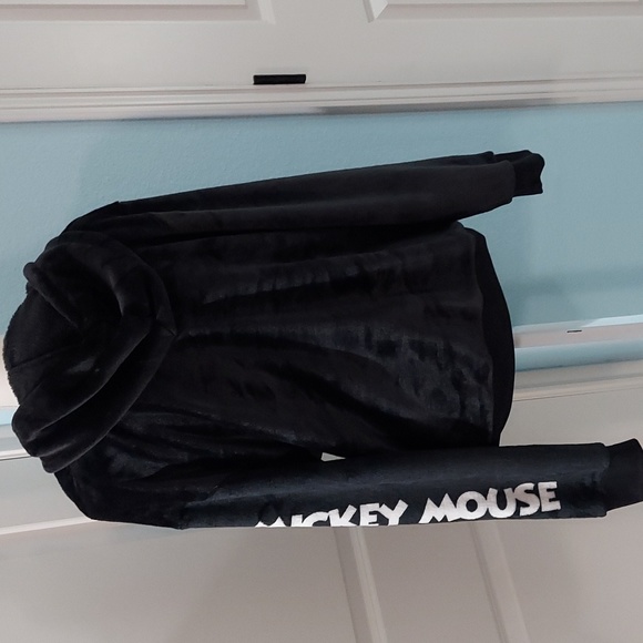 NWOT Disney Mickey Mouse Fleece Hoodie with Side Mockery Mouse Insignia 1X #403 - Picture 4 of 8